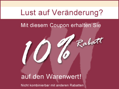 10% Rabatt auf den Warenwert!